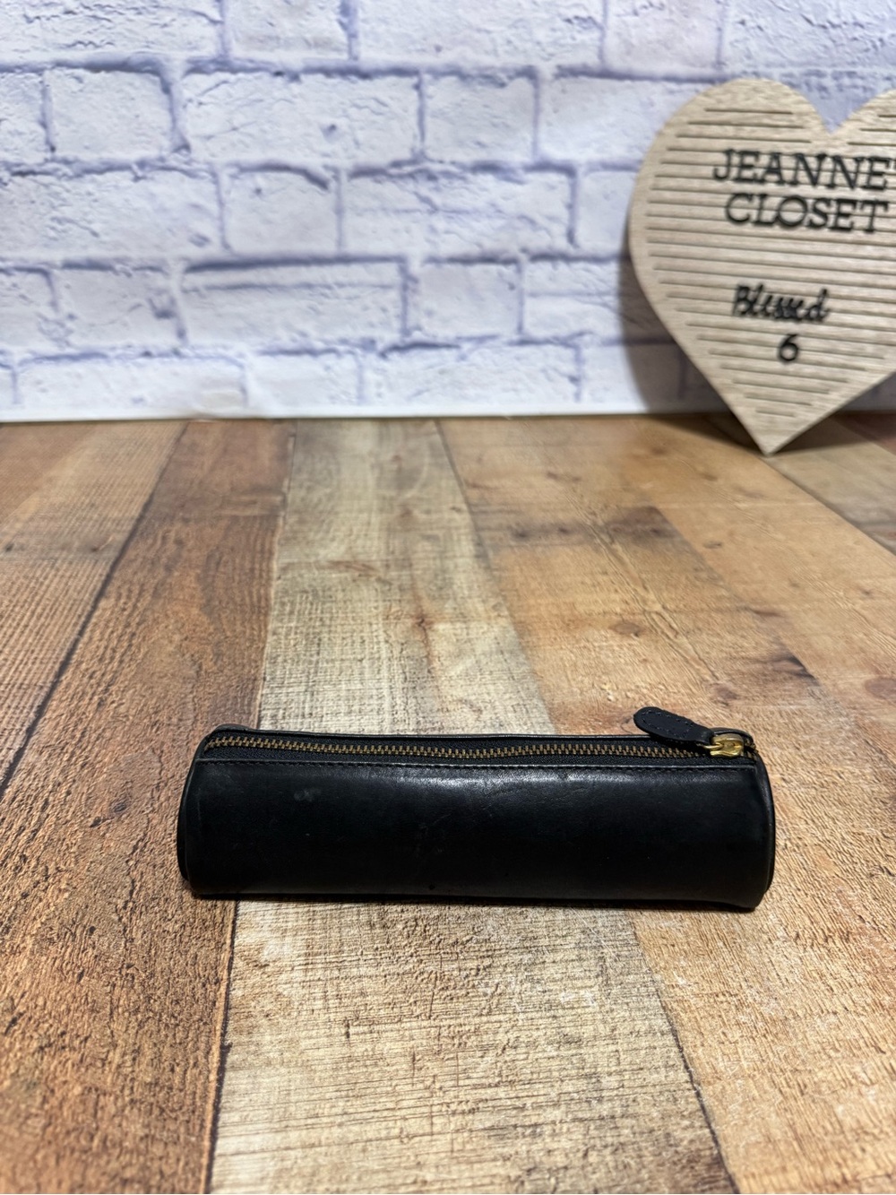 Levenger black Leather Pen Pouch